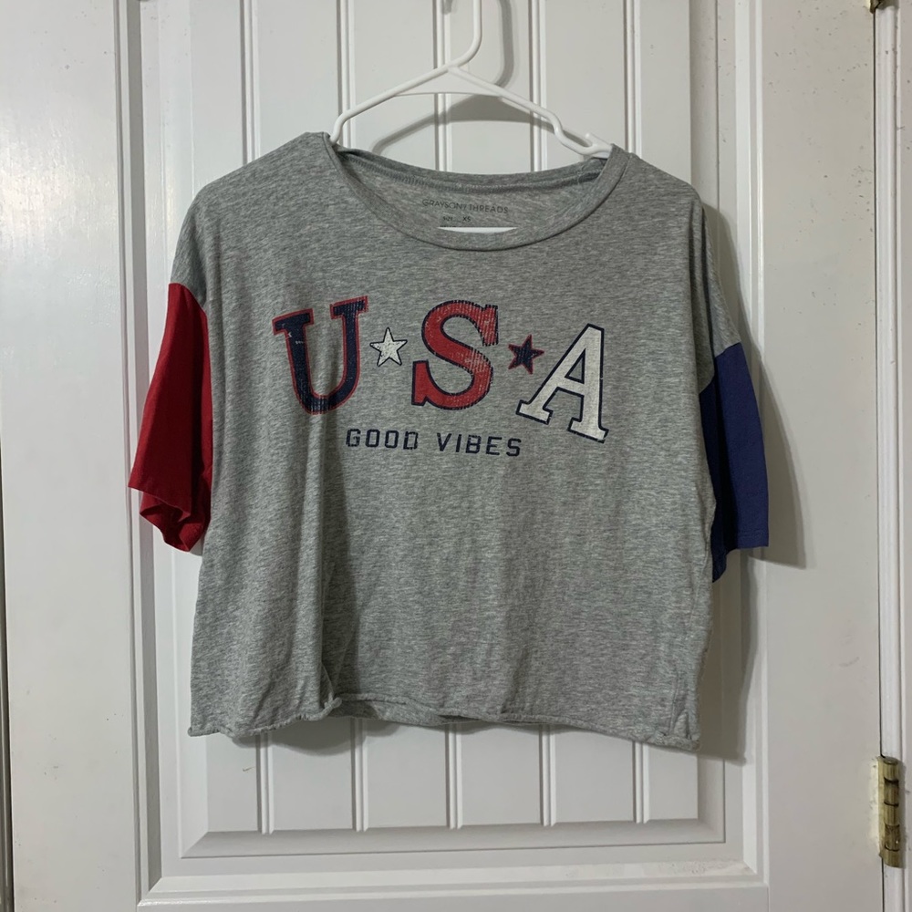 USA crop top